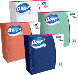 Ooops! Home Color&Design 45 pieces color napkin (1-ply)