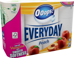 Ooops! Everyday Peach – toilet paper (3-ply)