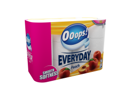 Ooops! Everyday Peach – toilet paper (3-ply)