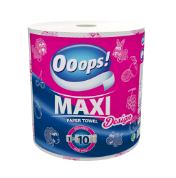 Ooops! Maxi Design (500 lap) – Háztartási papírtörlő (2 rétegű)