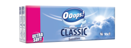 Ooops! Classic Sensitive – paper tissue (10 packs, 3-ply)