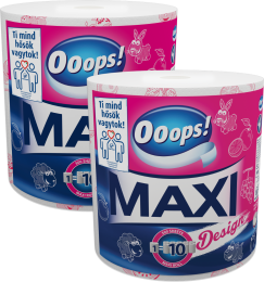 Ooops! Maxi Design (500 lap) – Háztartási papírtörlő (2 rétegű)