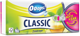 Ooops! Zöld tea – Papír zsebkendő (3 rétegű)