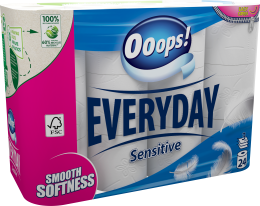 Ooops! Everyday Sensitive – Toalettpapír (3 rétegű)