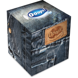 Ooops! Classic New Jeans – boxed papertissue 54 (3-ply)