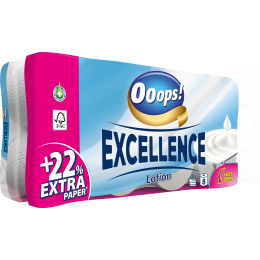 Ooops! Excellence Lotion – Toalettpapír (3 rétegű)