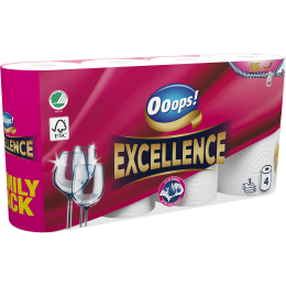 Ooops! Excellence (52 sheets) – Household paper towel (3-ply)